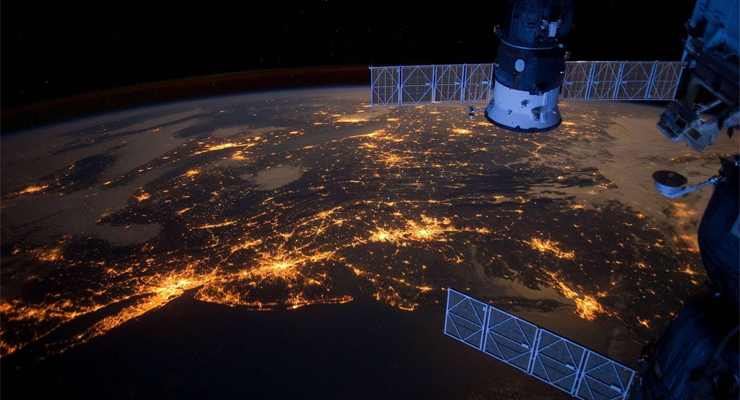 DMSP-OLS夜间灯光时间序列，从太空看到的世界各地的夜光观测数据