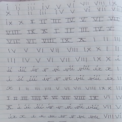 原始手写罗马数字数据集