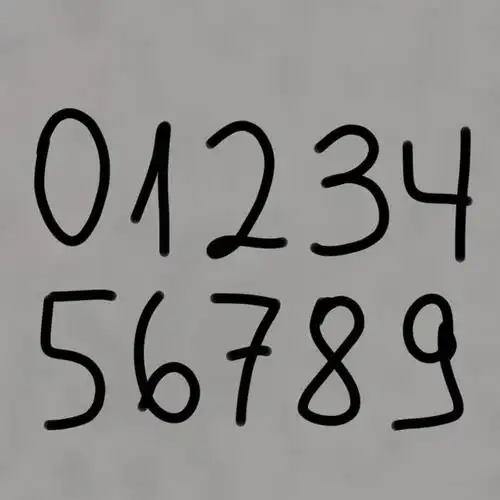 中国人的手写数字数据集