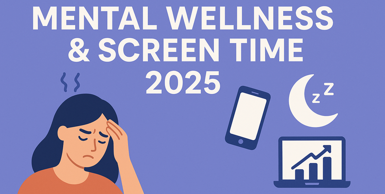 屏幕时间与心理健康调查 - 2025 年