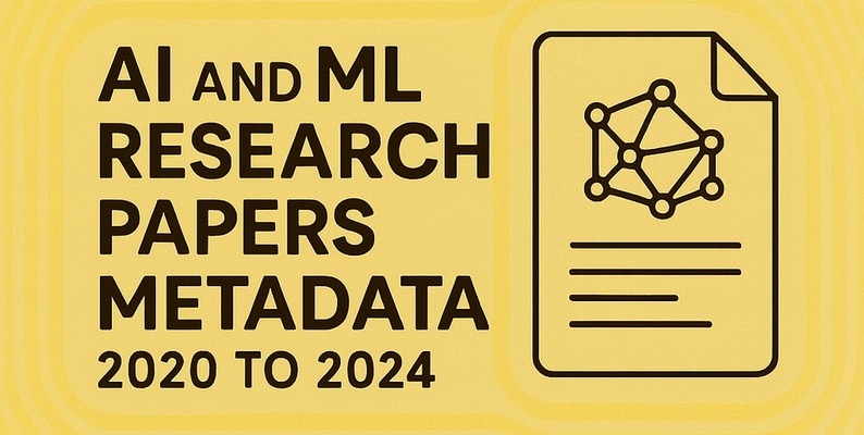 2020 年至 2024 年人工智能和机器学习研究论文元数据