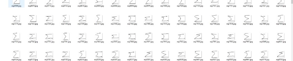 手写数学符号数据集，超过10万个图像样本